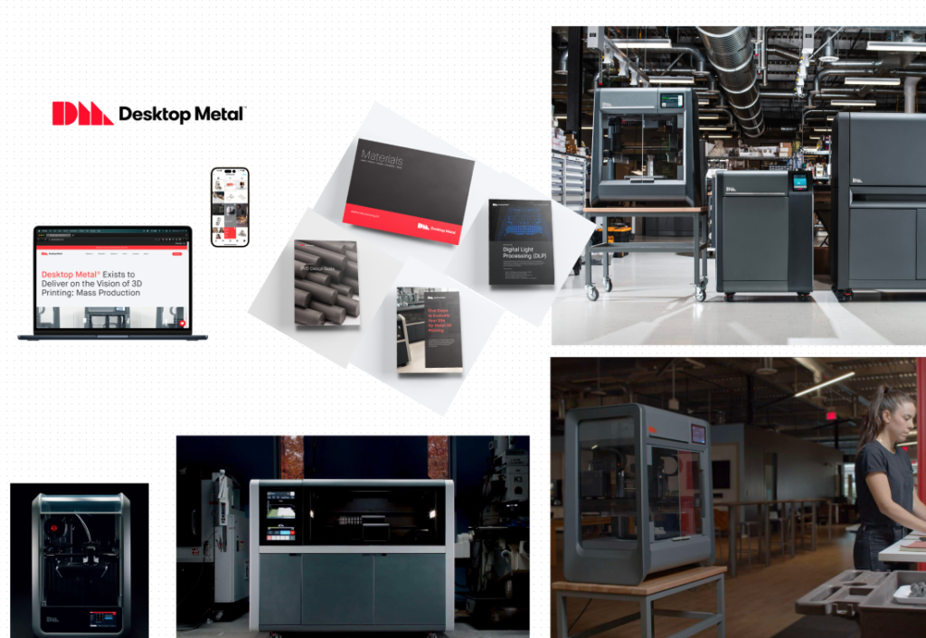 desktop metal 3d printer branding